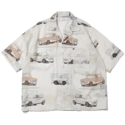 OPEN COLLAR S/S SHIRT CUPRO SILK LAWN