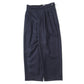 OFFICER PANTS 2TUCK WIDE WOOL SOFT SERGE