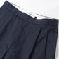 OFFICER PANTS 2TUCK WIDE WOOL TROPICAL MELANGE