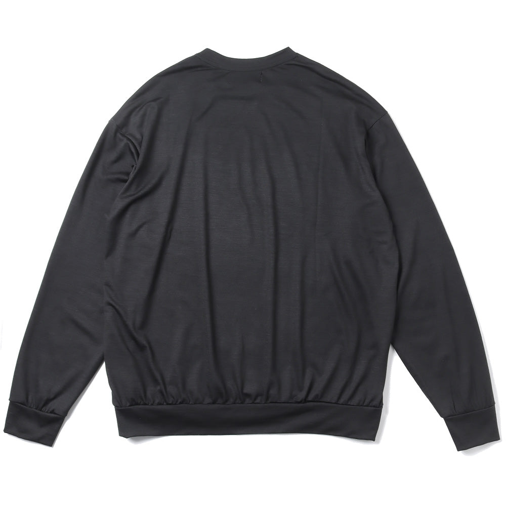 CREW NECK SUPER120s WOOL SINGLE JERSEY WASHABLE