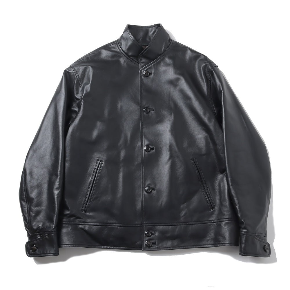 PUFFED LEATHER JACKET