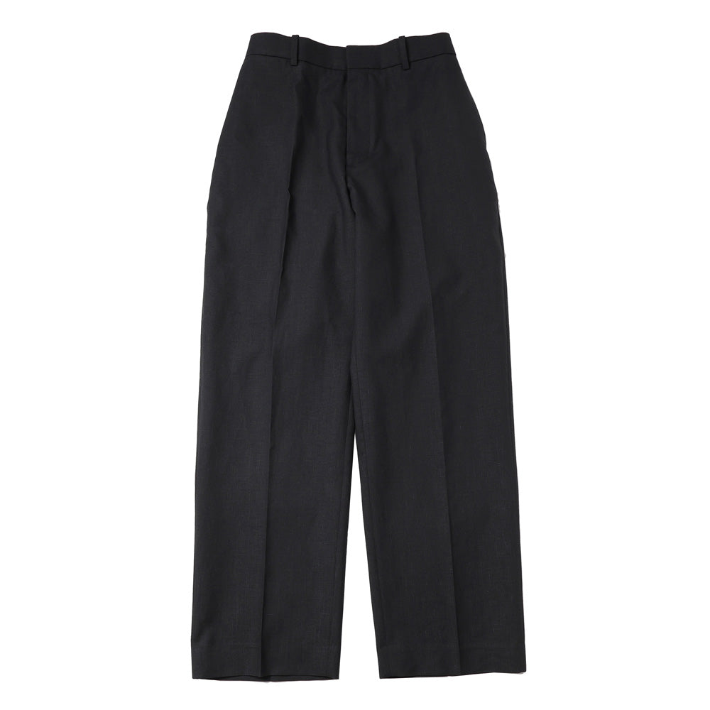 FLAT TAPERED TROUSERS ORGANIC WOOL HEMP TROPICAL