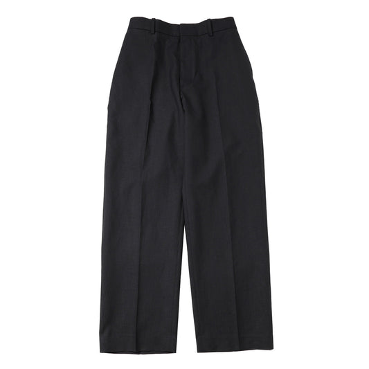 FLAT TAPERED TROUSERS ORGANIC WOOL HEMP TROPICAL