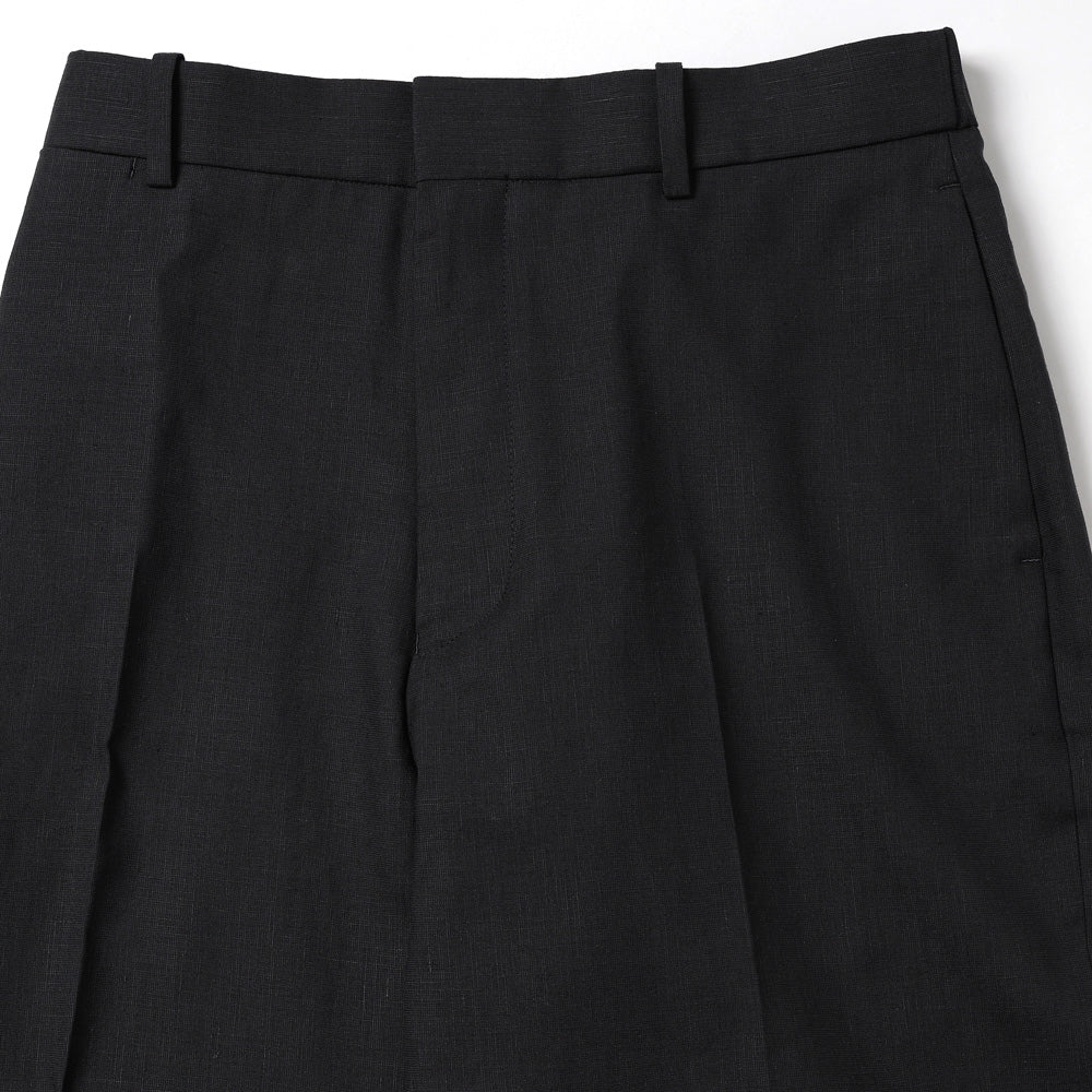 FLAT TAPERED TROUSERS ORGANIC WOOL HEMP TROPICAL
