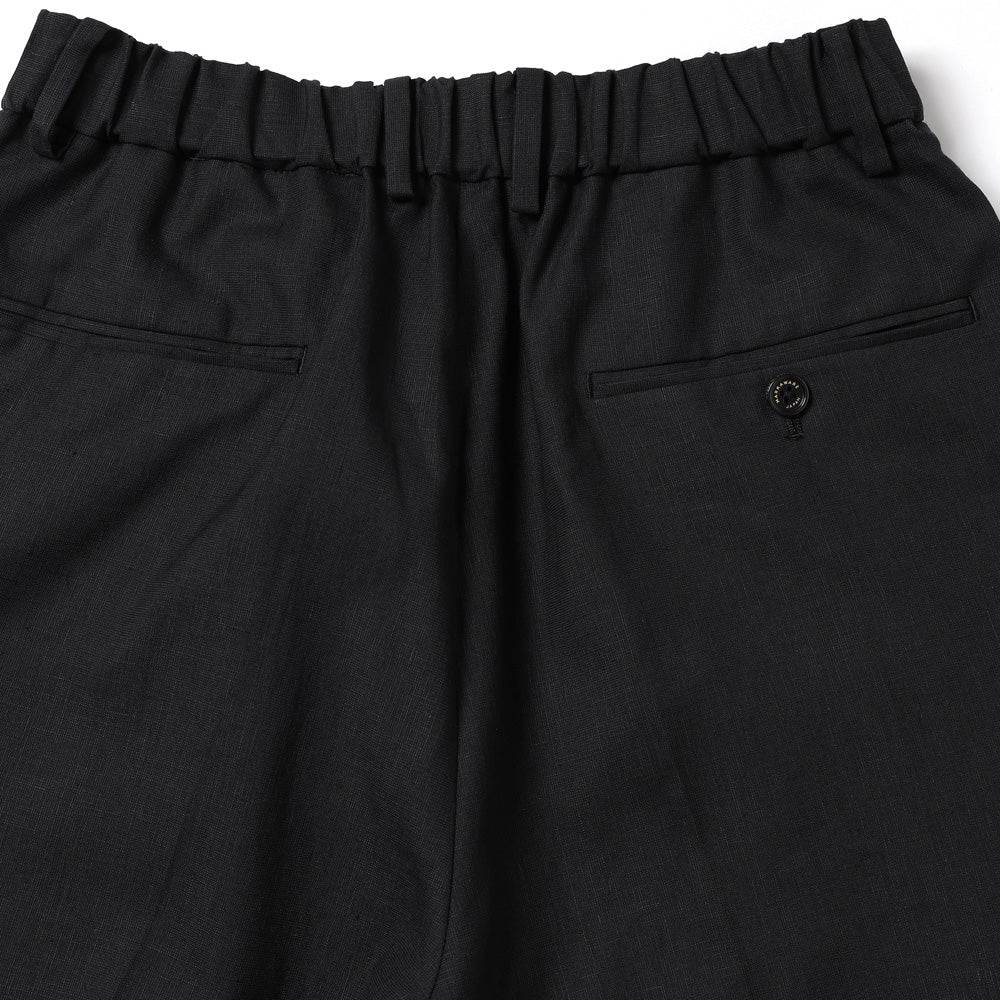 FLAT TAPERED TROUSERS ORGANIC WOOL HEMP TROPICAL