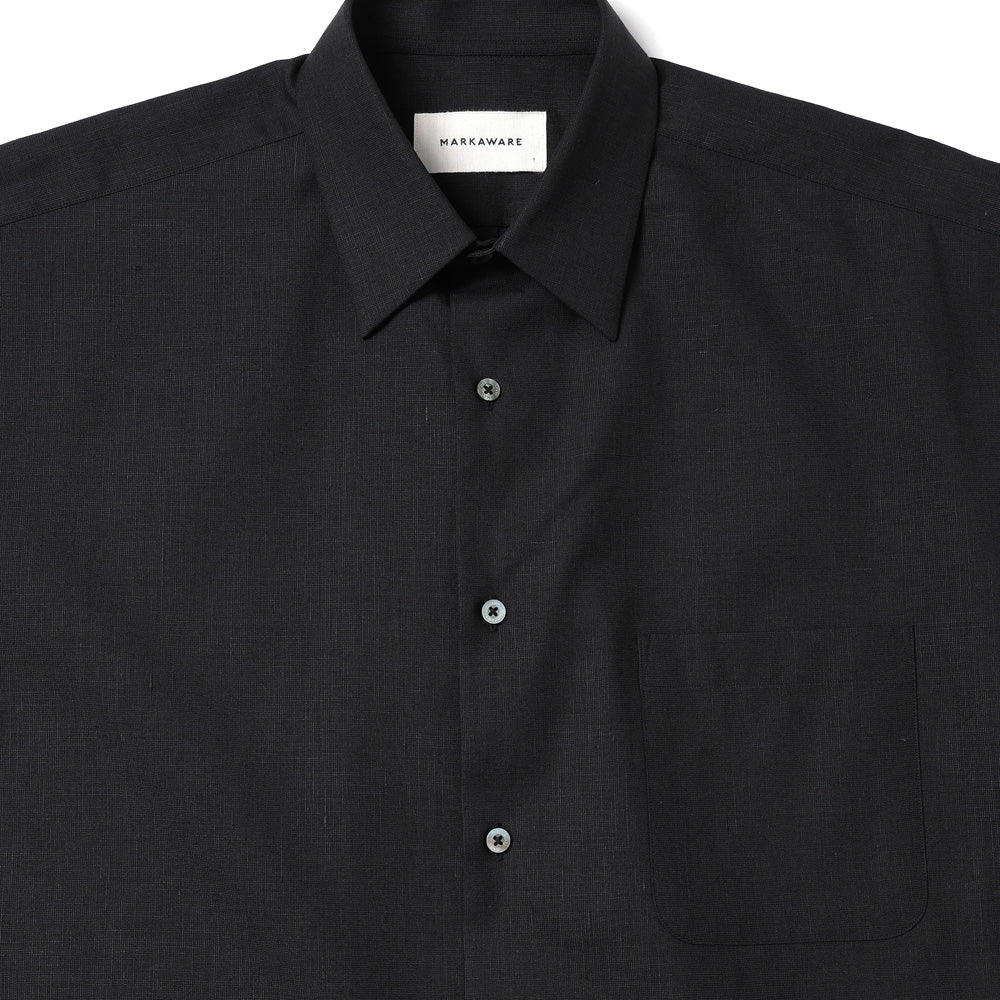 トップス markaware COMFORT FIT SHIRT wool 1 MARKAWARE - COMFORT FIT SHIRTS S/S ORGANIC WOOL 2/80 TROPICAL