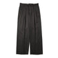 DOUBLE PLEATED STRAIGHT TROUSERS ORGANIC WOOL GABARDINE