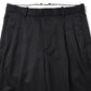 DOUBLE PLEATED STRAIGHT TROUSERS ORGANIC WOOL GABARDINE