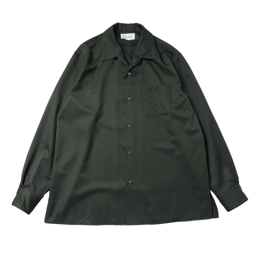 MARKAWARE(マーカウェア) - ITALIAN OPEN COLLAR SHIRT ORGANIC WOOL