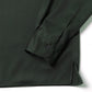 ITALIAN OPEN COLLAR SHIRT ORGANIC WOOL GABARDINE