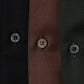 ITALIAN OPEN COLLAR SHIRT ORGANIC WOOL GABARDINE