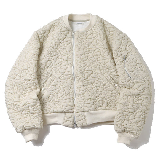 Leaves Quilted Jacquard Jacket