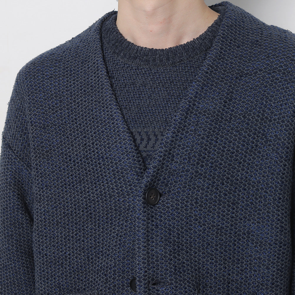 Jacquard Knit Cardigan