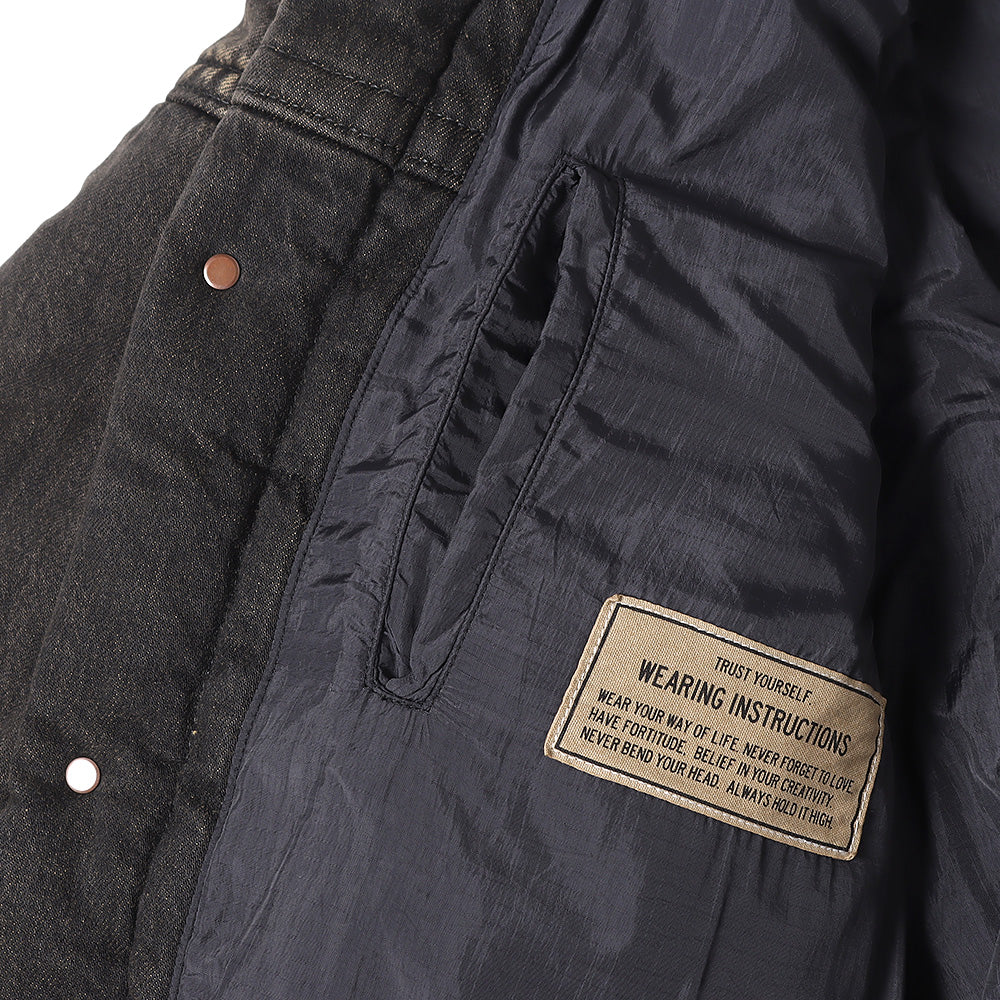 PUFFER DENIM JACKET