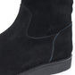 Suede Leather Back Zip Boots