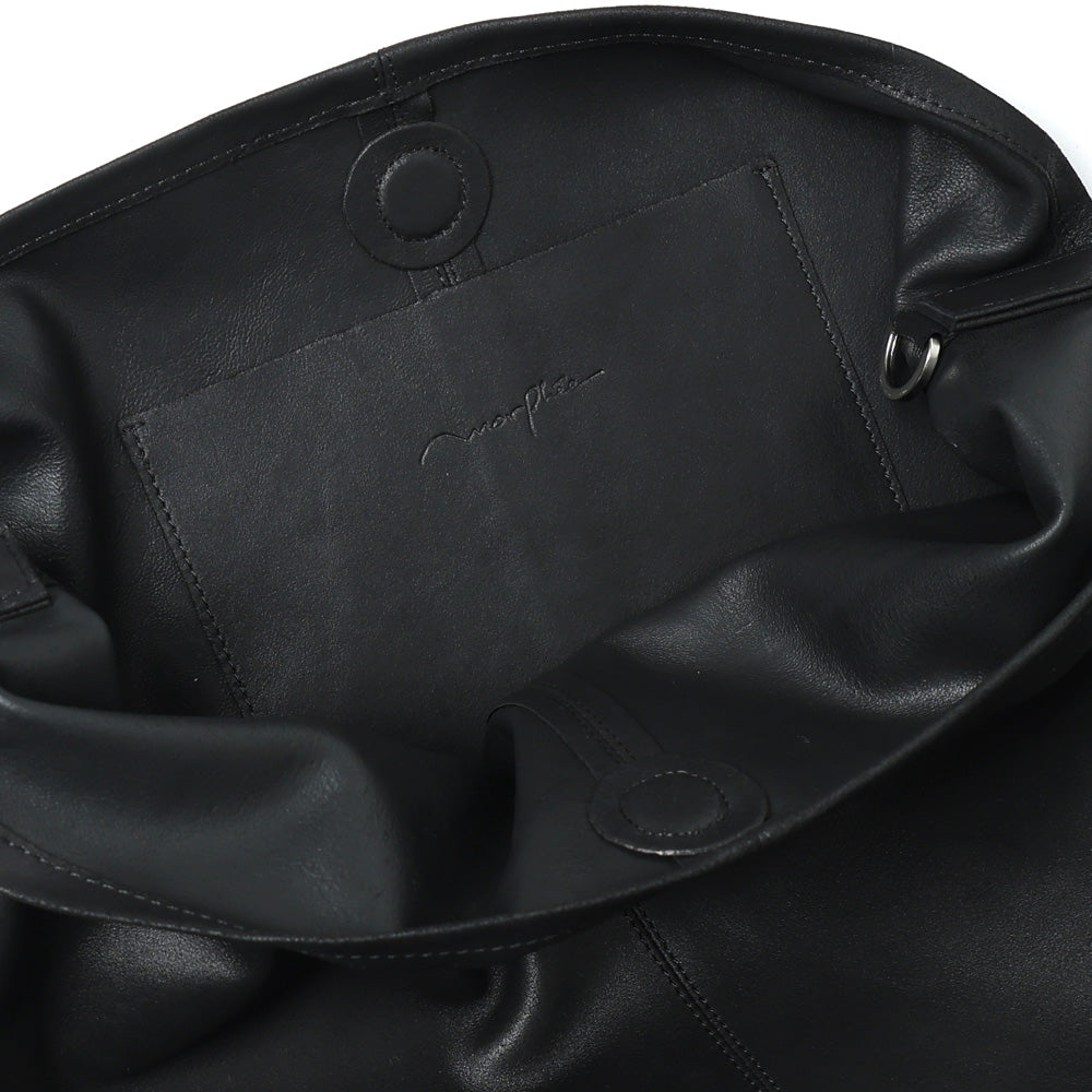 美品 Morphee モルフェ レザー ショルダー バッグ CYLINDER 黒 CYLINDER （S size）BLACK | Morphee（モルフェ）
