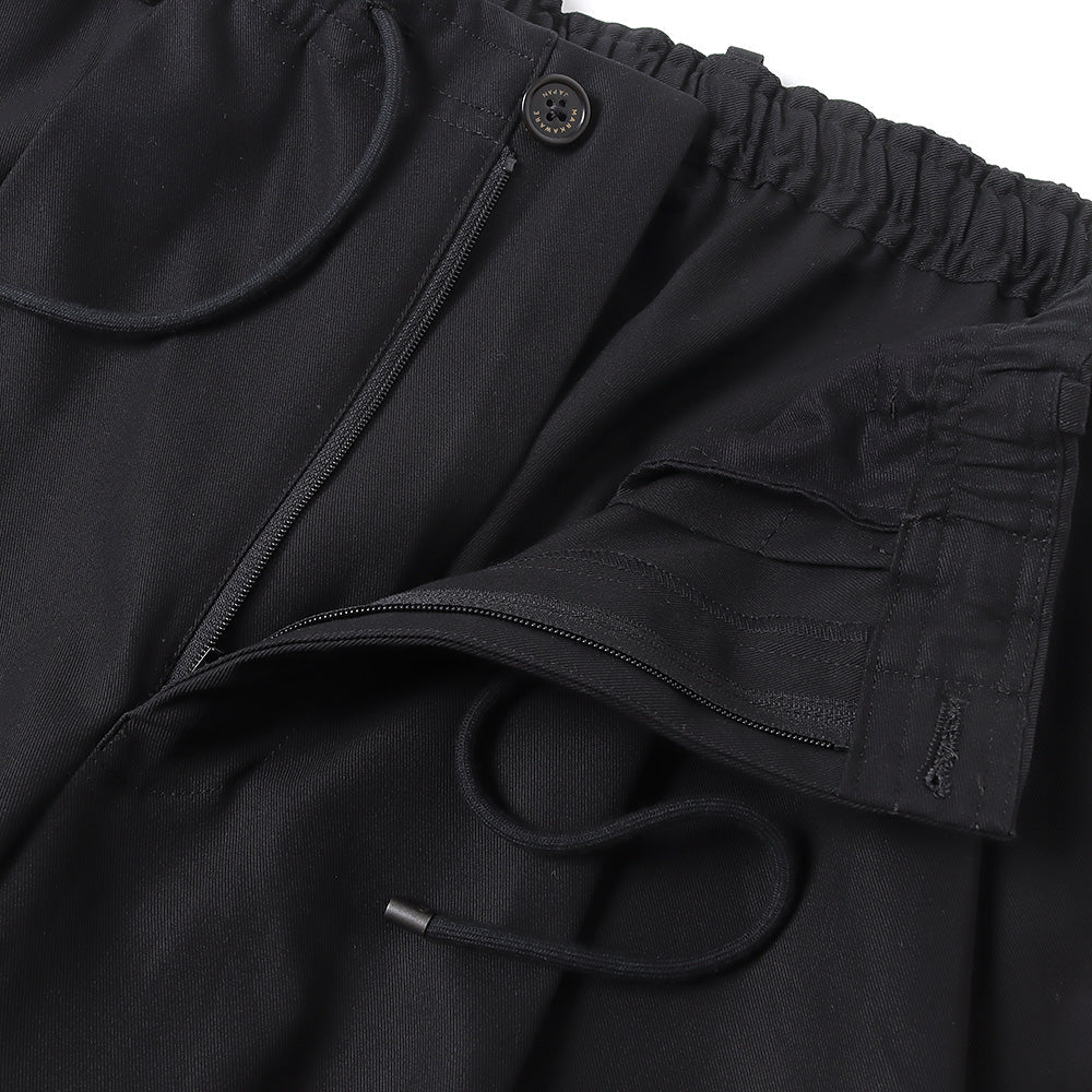 DOUBLE PLEATED EASY ORGANIC COTTON GABARDINE