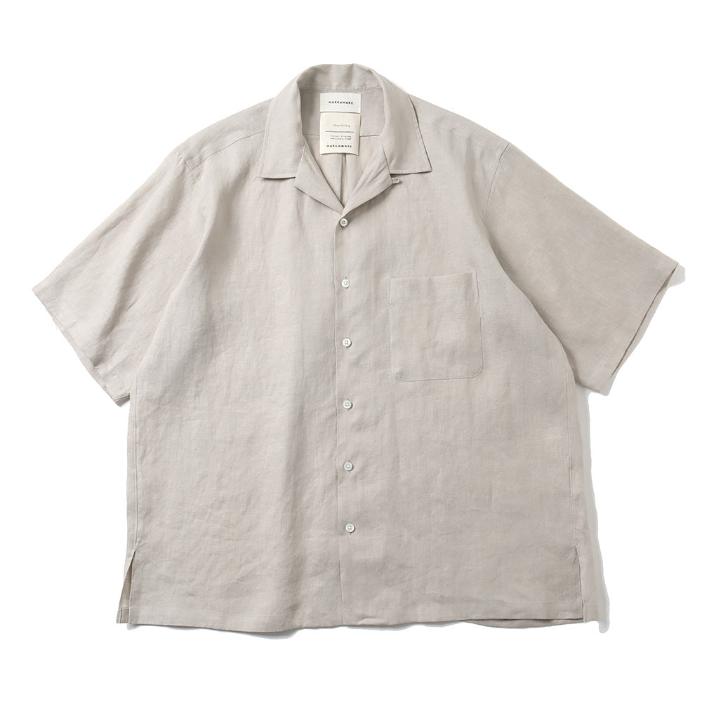 OPEN COLLAR SHIRT S/S HEMP