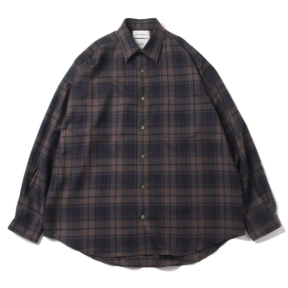 COMFORT FIT SHIRT ORGANIC WOOL CHECK VIYELLA