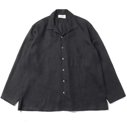 OPEN COLLAR SHIRT HEMP