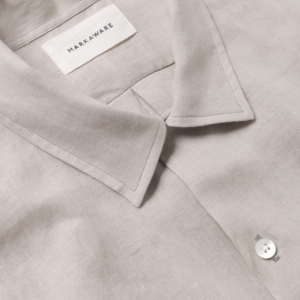 COMFORT FIT OPEN COLLAR SHIRT HEMP