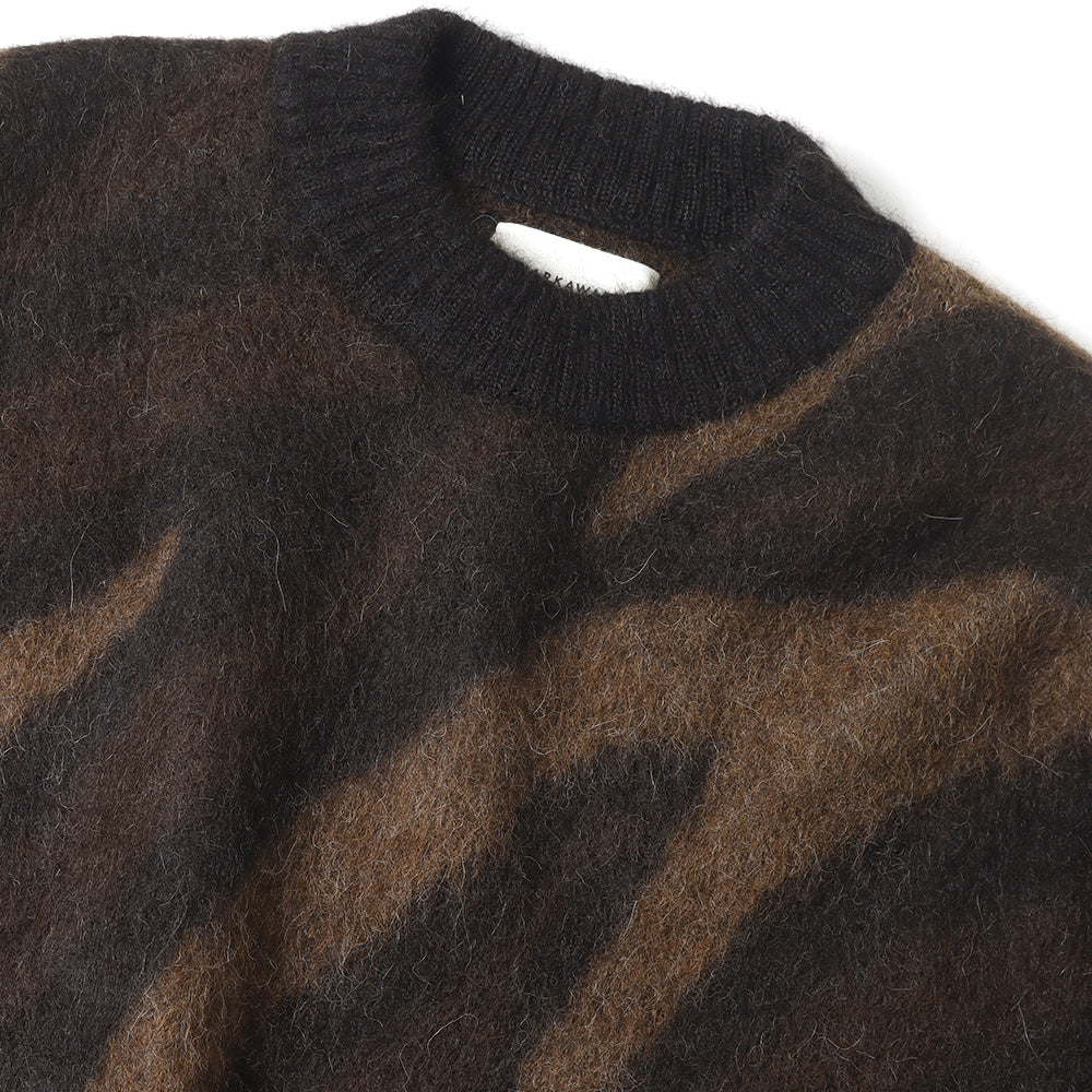 BIAS ZEBBRA PATTERN JUMPER NATURAL COLOR ALPACA