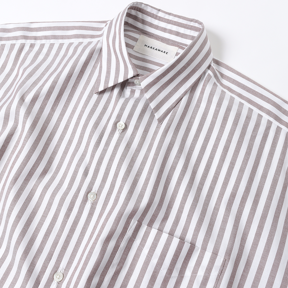 COMFORT FIT SHIRT SOKTAS ORGANIC COTTON OXFORD STRIPE