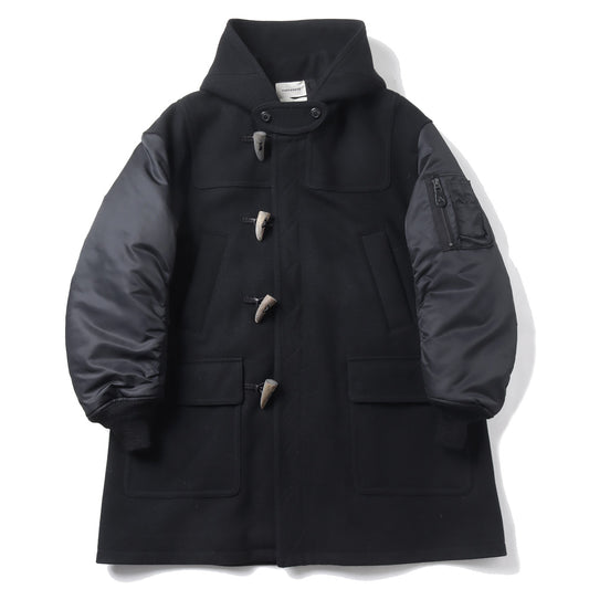 DUFFLE COAT ORGANIC WOOL MELTON