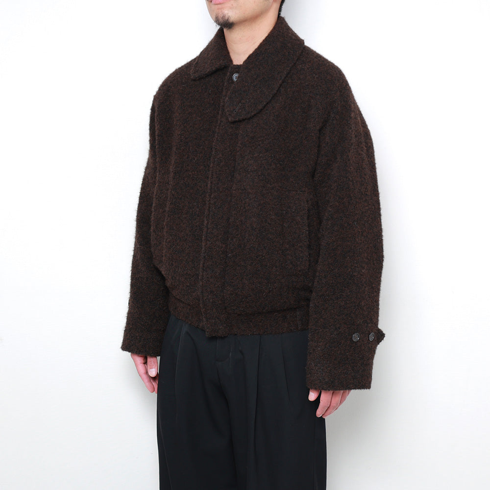 FLYING MAN JACKET ALPACA LOOP TWEED