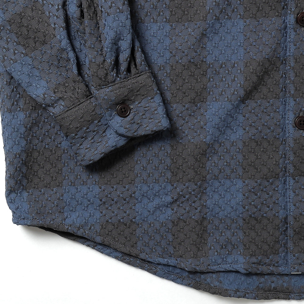 OOAL Block Check Jacquard Shirt