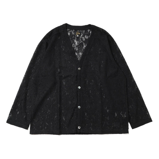 V Neck Cardigan - Paisley bulky Lace