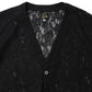 V Neck Cardigan - Paisley Bulky Lace