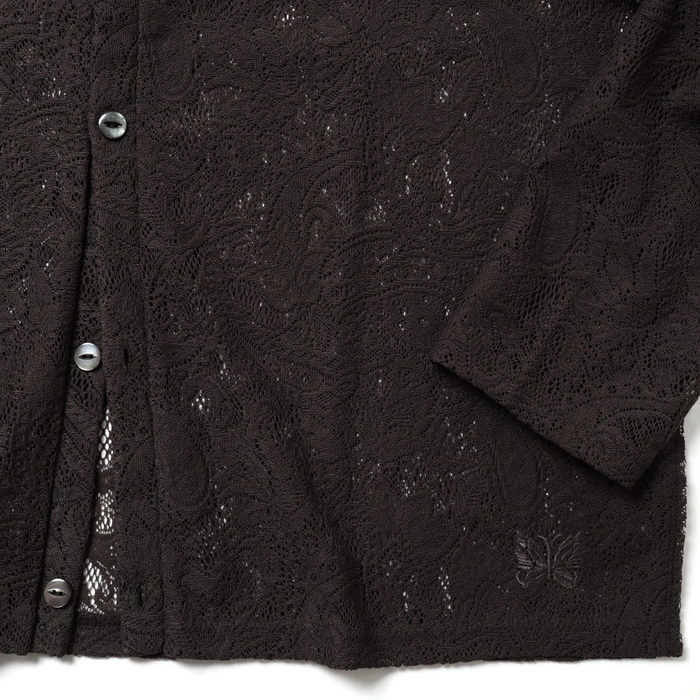 V Neck Cardigan - Paisley Bulky Lace