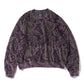 Crew Sweat Shirt - C/PE Paisley Velour Jq.