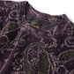 Crew Sweat Shirt - C/PE Paisley Velour Jq.