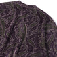 Crew Sweat Shirt - C/PE Paisley Velour Jq.