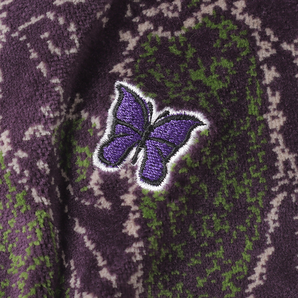Crew Sweat Shirt - C/PE Paisley Velour Jq.