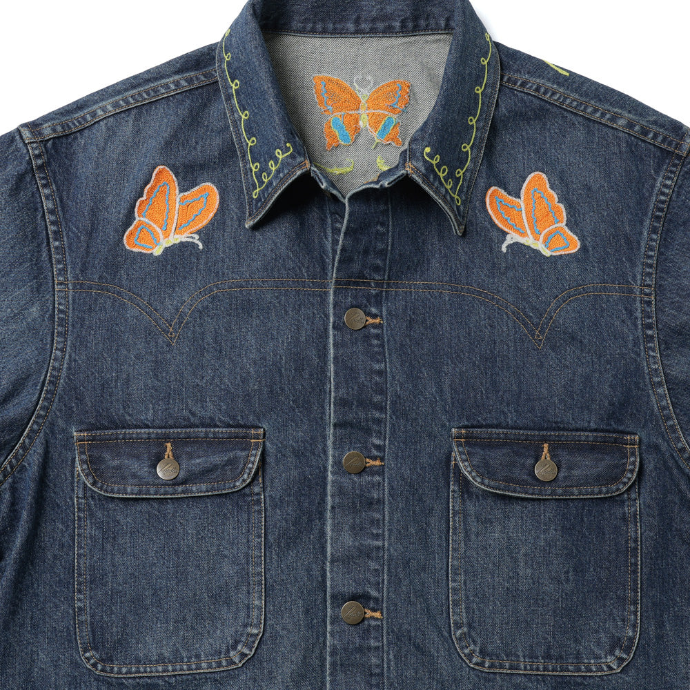 Papillon Emb. Jean Jacket - 12oz Denim