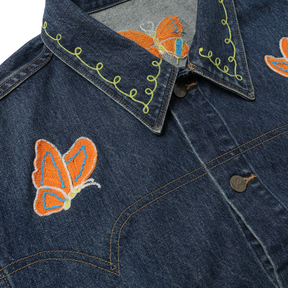 Papillon Emb. Jean Jacket - 12oz Denim