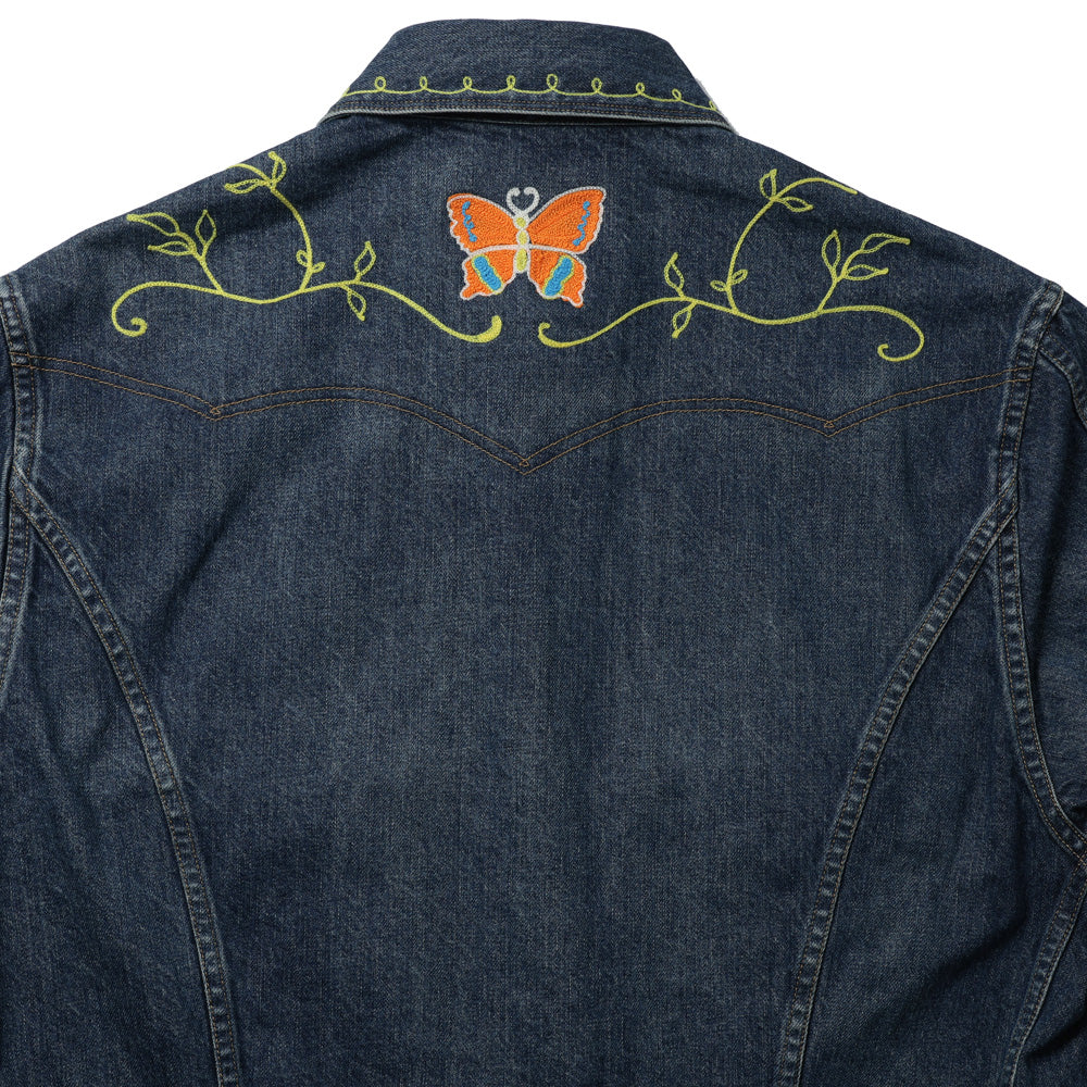 Papillon Emb. Jean Jacket - 12oz Denim
