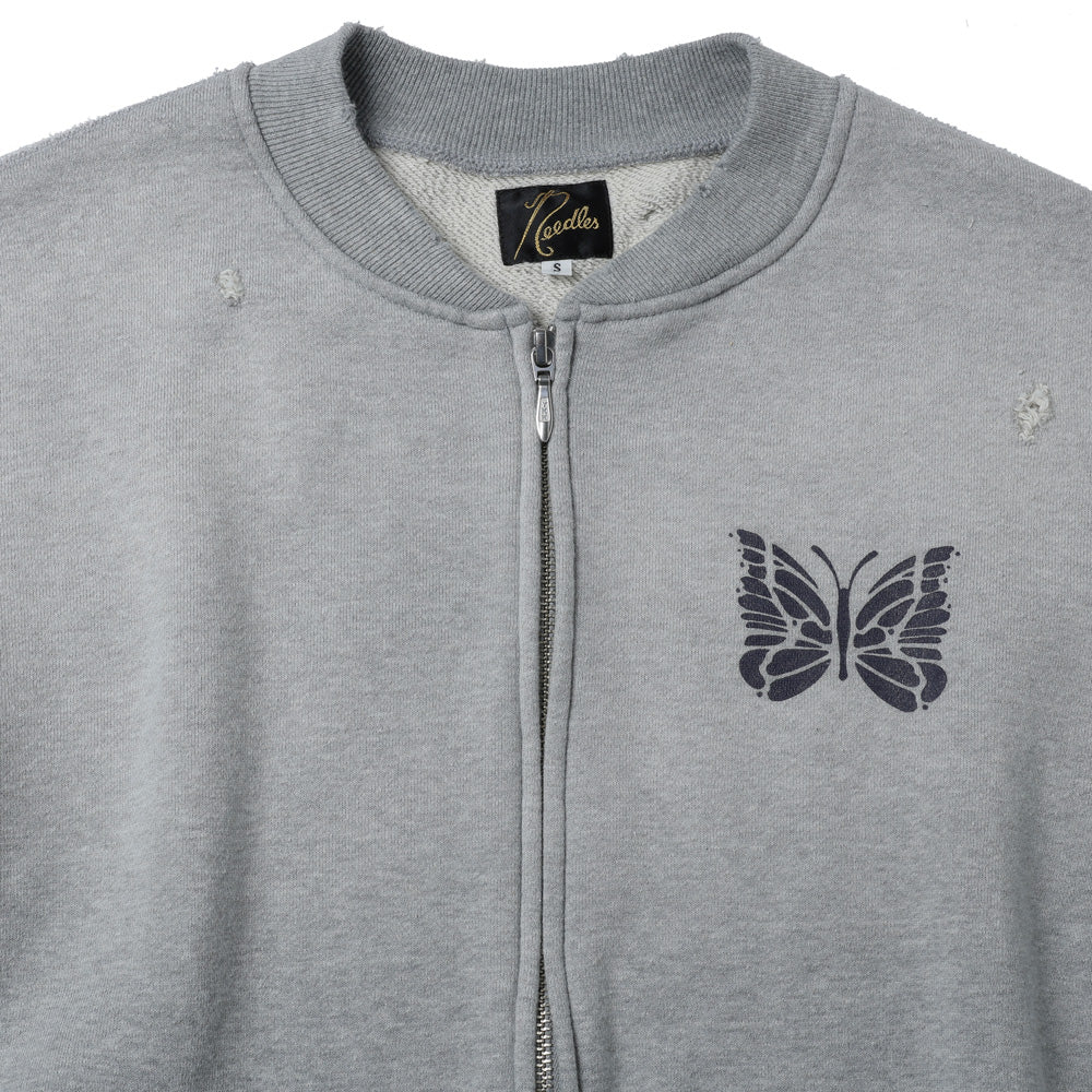 Deconstructed Zipped Sweat