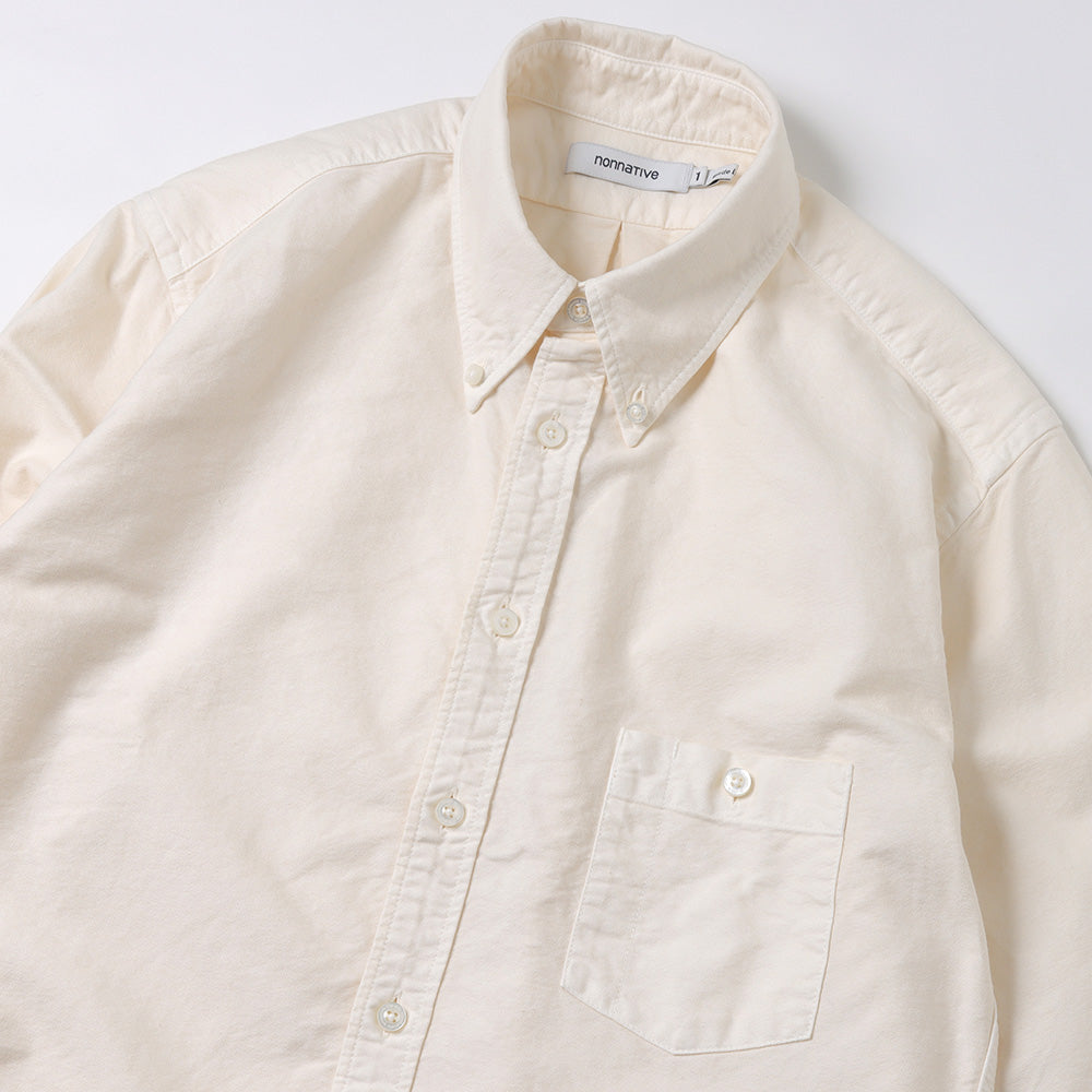 DWELLER B.D. SHIRT COTTON OXFORD OVERDYED