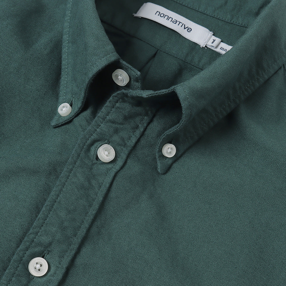 DWELLER B.D. SHIRT COTTON OXFORD OVERDYED