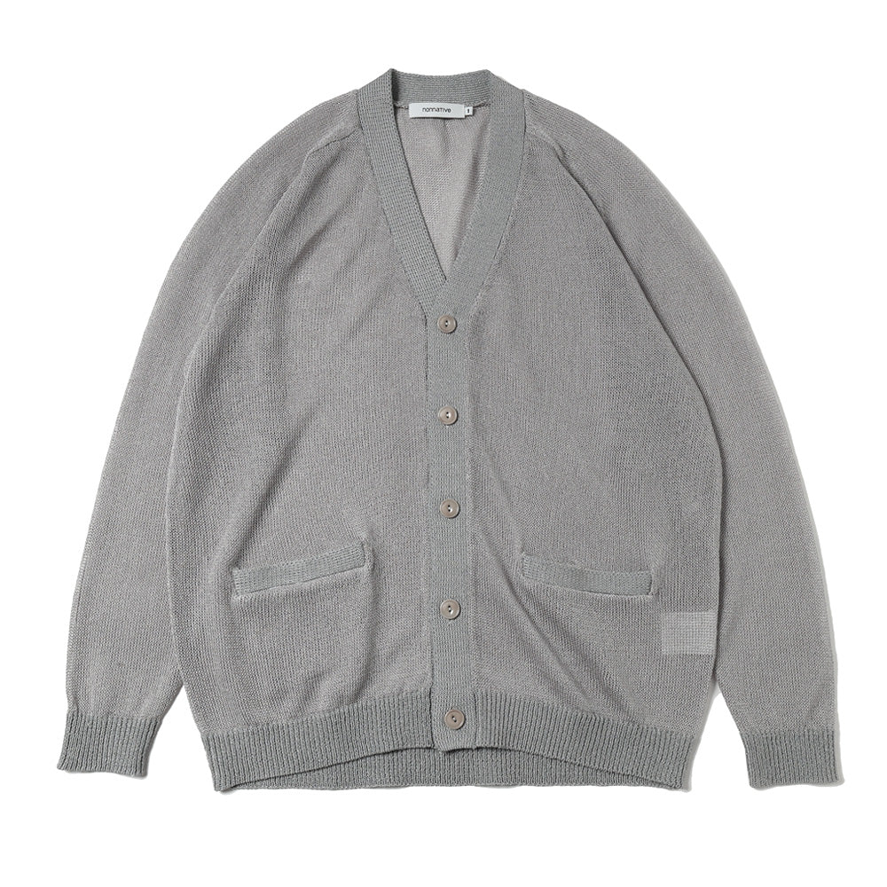 カーディガン nonnative｜HIKER ZIP CARDIGAN POLY MESH POLARTEC POWER DRY(GRAY