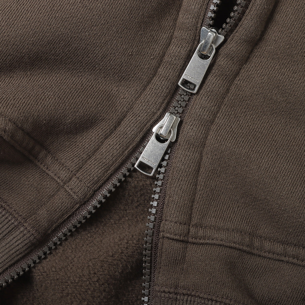 DWELLER FULL ZIP HOODY COTTON SWEAT