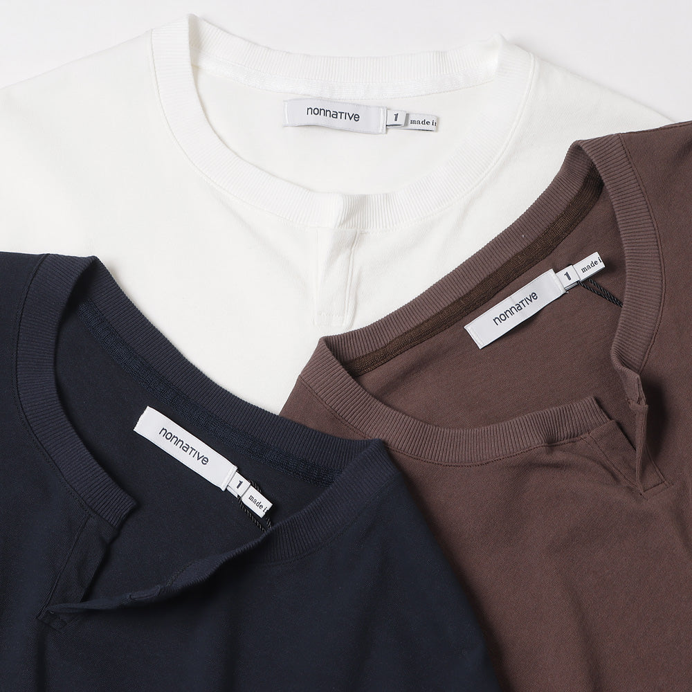 CLERK S/S T-NECK TEE COTTON JERSEY