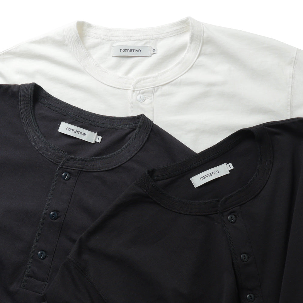 TROOPER L/S HENRY NECK TEE COTTON JERSEY