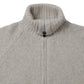 HIKER HIGH NECK ZIP BLOUSON WOOL BOUCLE KNIT