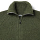 HIKER HIGH NECK ZIP BLOUSON WOOL BOUCLE KNIT