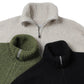 HIKER HIGH NECK ZIP BLOUSON WOOL BOUCLE KNIT